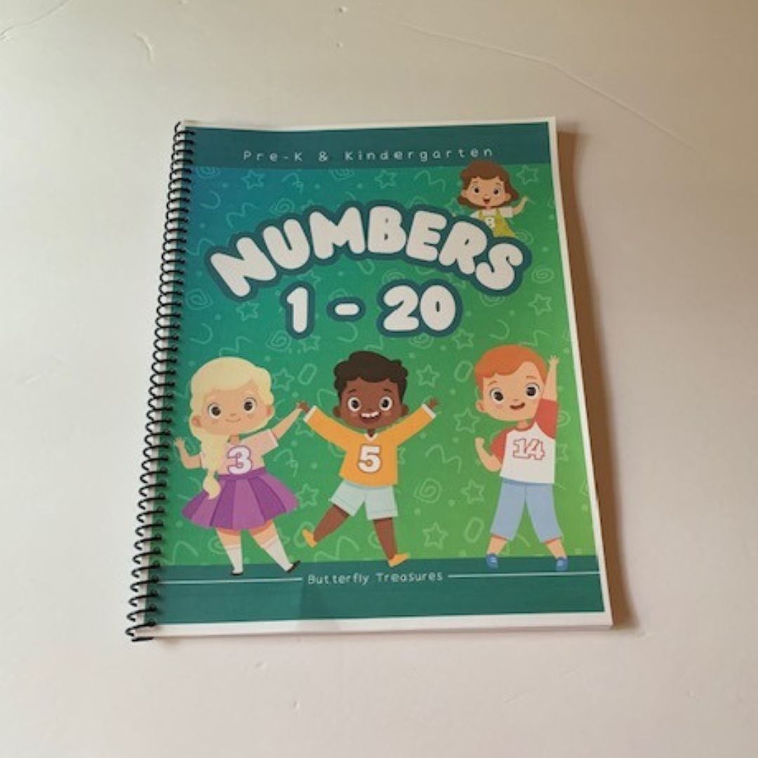 Numbers 1-20 Workbook – Butterfly Treasures