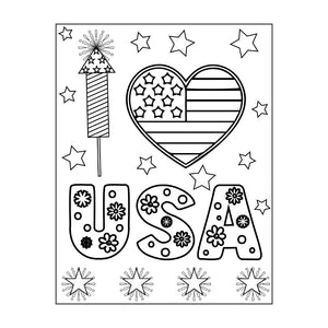 4th of July Activity Coloring Pages - Digital