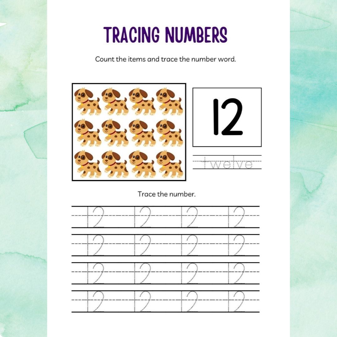 Numbers 1-20 Workbook