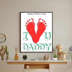 Father's Day Handprint and Footprint Kids Craft Kit - Digital