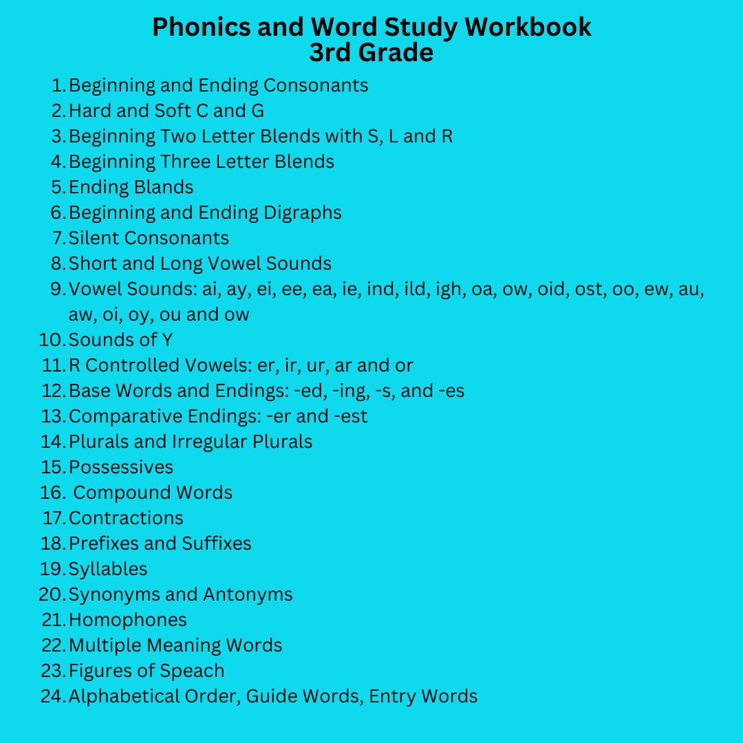 Phonics & Word Study Workbook – Butterfly Treasures