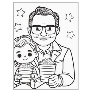Father's Day Coloring Pages - Digital