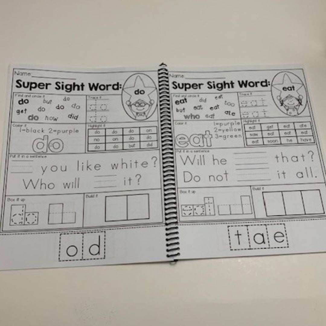 Sight Words Workbook