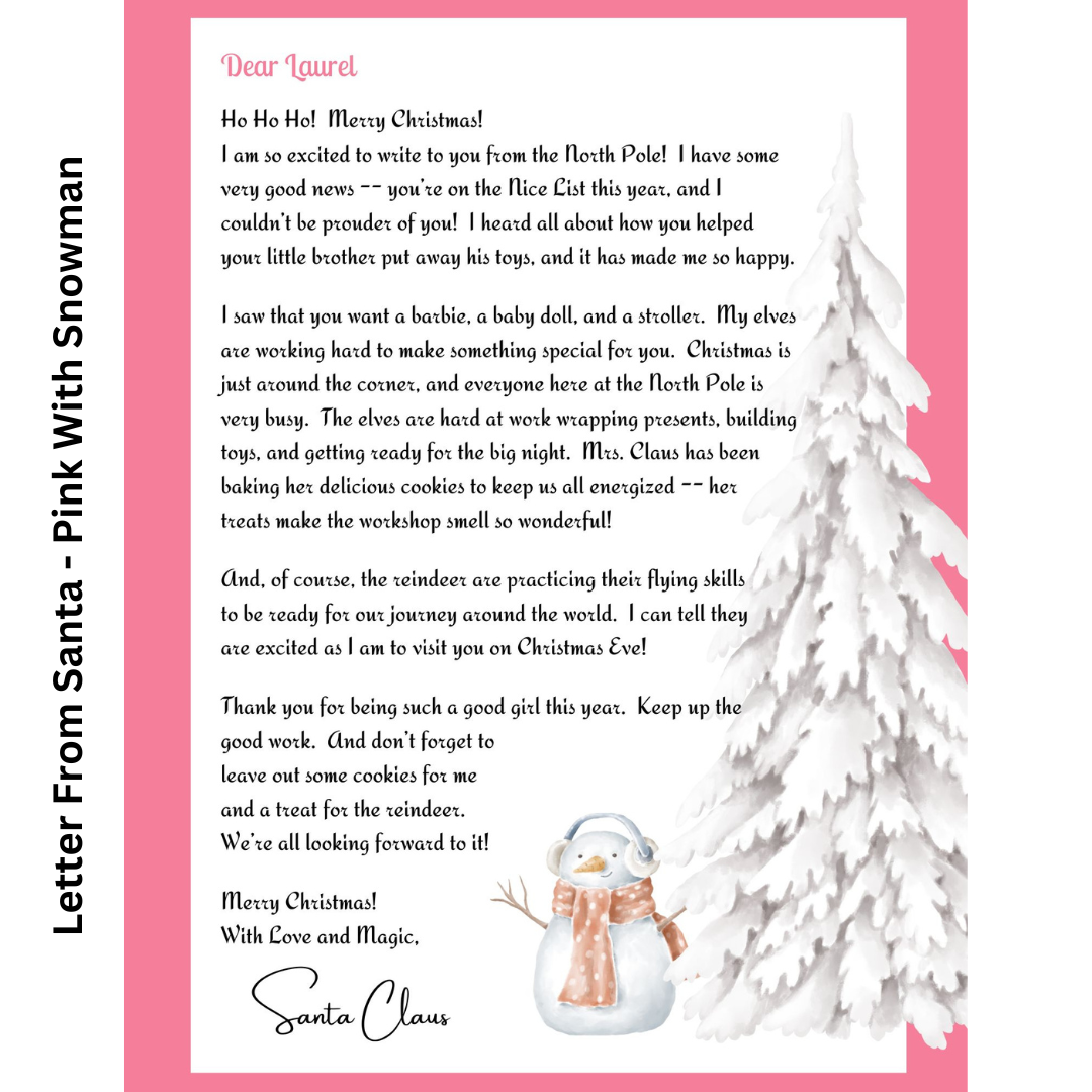 Letter from Santa - Santa's Simple Surprise