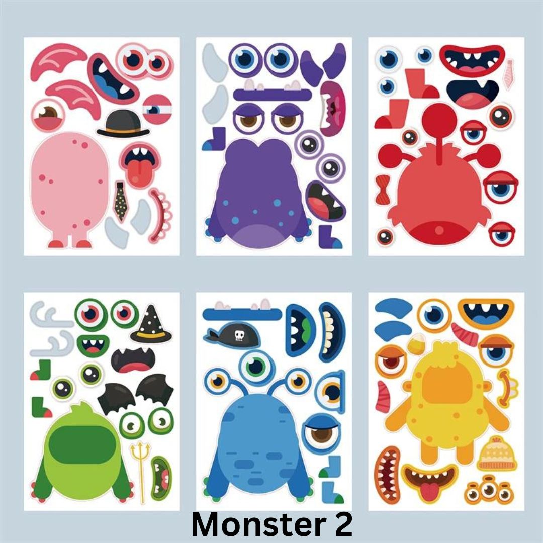 Make A Face Sticker Games - Monster Edition