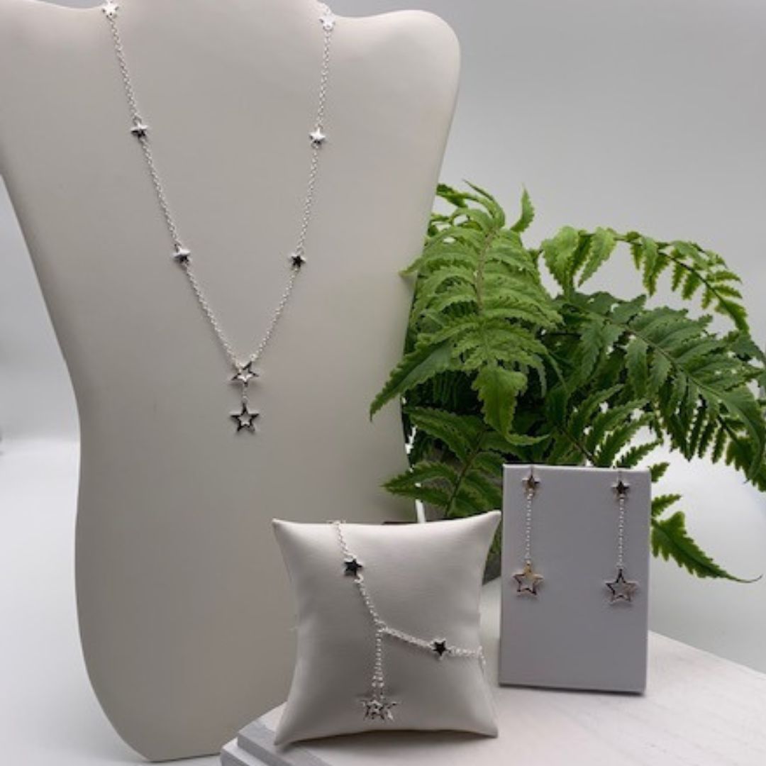 Star Necklace, Bracelet & Earring Set