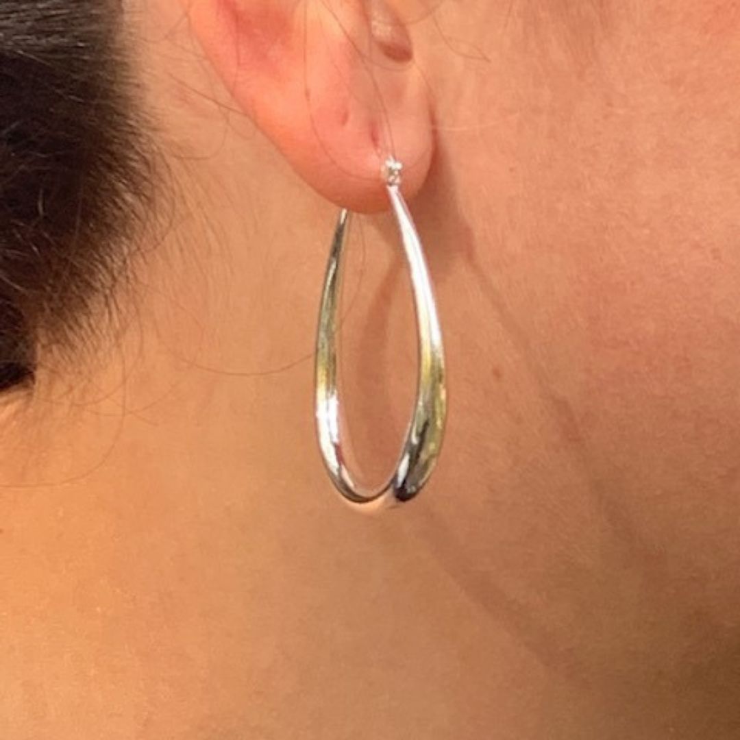 Teardrop Hoop Earrings