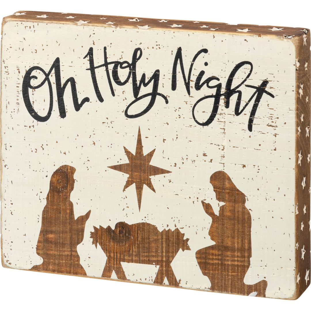 Block Sign - Oh Holy Night